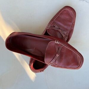 Jeremy Scot Soft Red Leather Slip On Shoes Women's Size 8